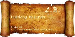 Lukácsy Melinda névjegykártya